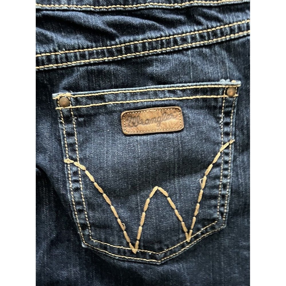 Wrangler Denim Pink Label Blue Jean womens western Skirt, Size 19 - Picture 3 of 7